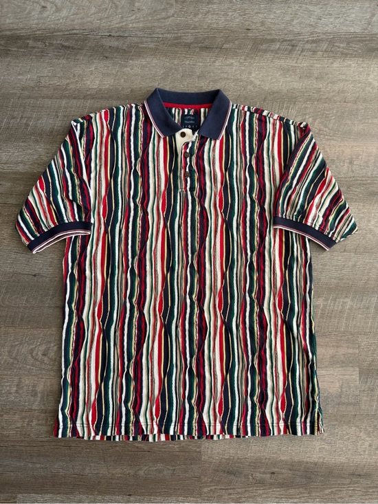 Vintage Other - Vintage 90s Coogi Style Short Sleeve Polo Shirt By Cotton Traders Sport Men’s L